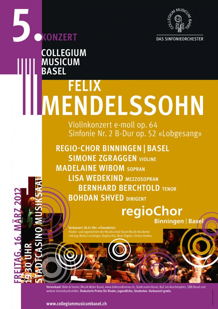 Plakat Collegium Musicum Basel Nr. 5