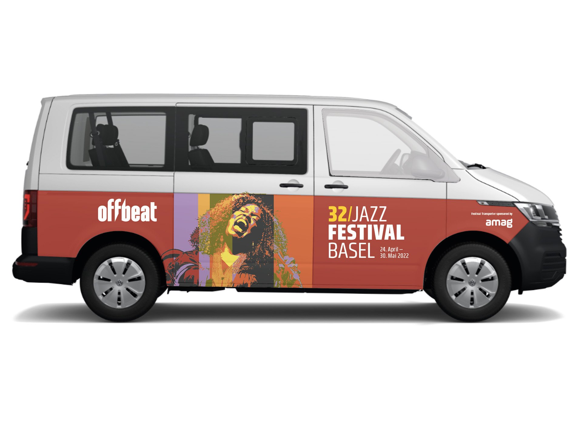 Der neue Jazzfestival bus ist on the Road