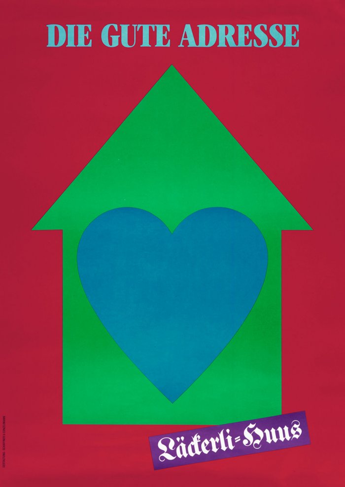 Plakat «Läckerli Huus» – Serie «das Haus mit Herz»