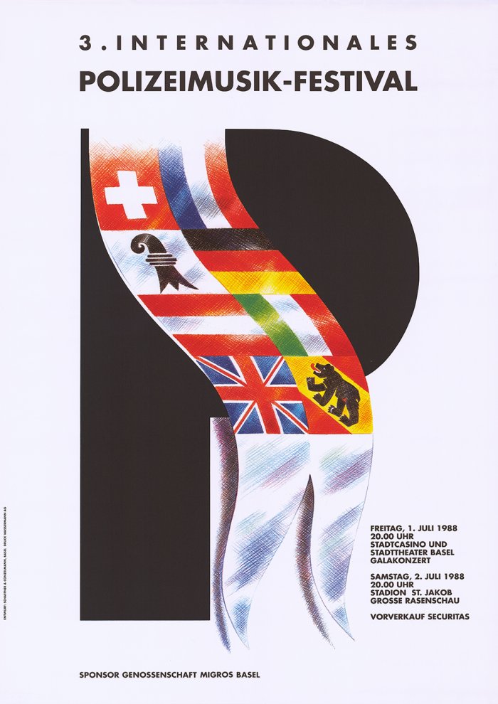 Polizeimusikfestival – Plakat für ein Internationales Festival
