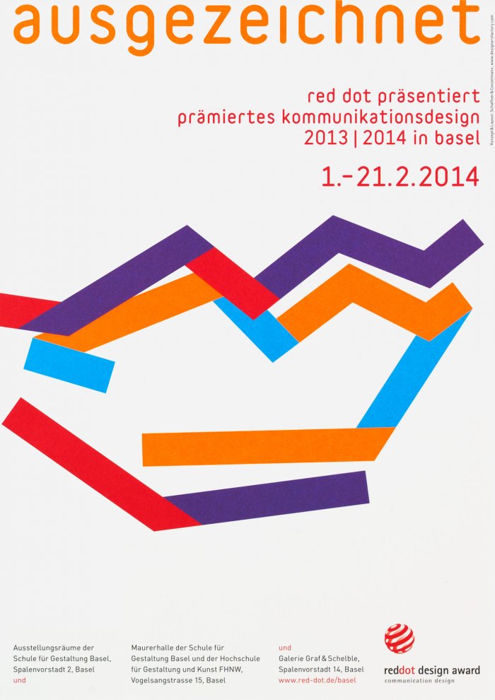 Plakat Red Dot Basel Ausstellung 2014